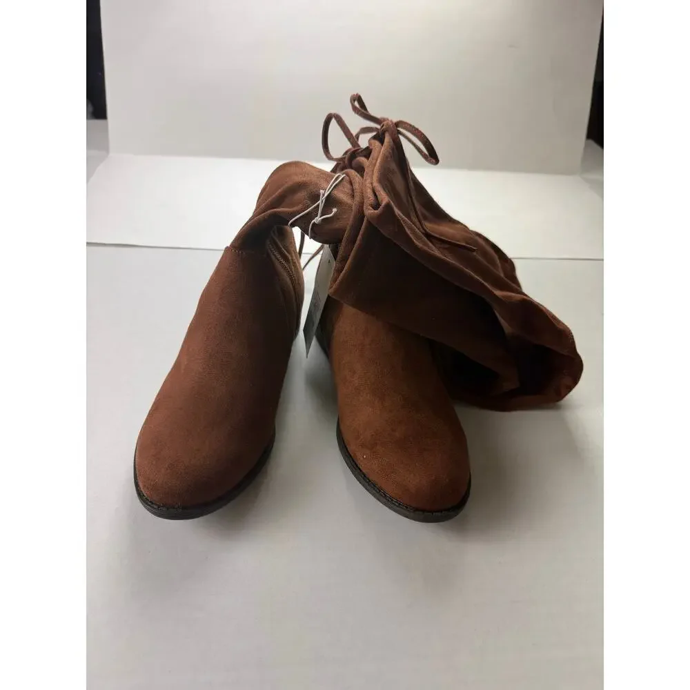 A New Day Sidney Tall Boots - Women's Size 6 - Brown